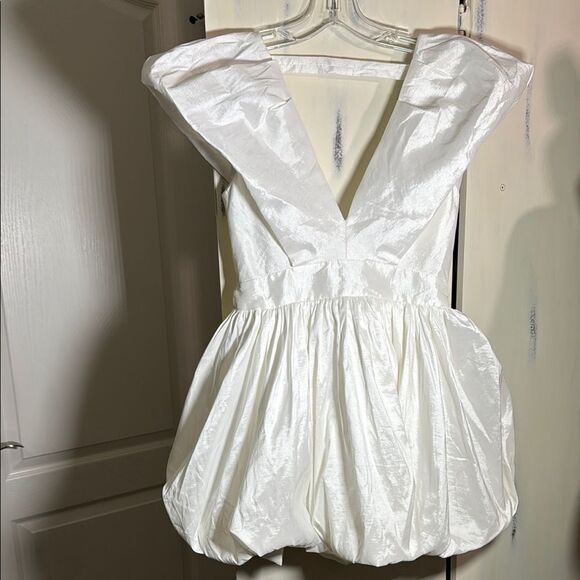 Elegant White Women's Dress from The Vintage Shop - Picture 1 of 11